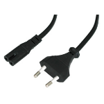 Lindy Power cord Euro plug, 3m Black