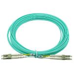 BlueOptics AJ836A-BO Glasvezel kabel 5 m 2x LC OM3 Aqua-kleur
