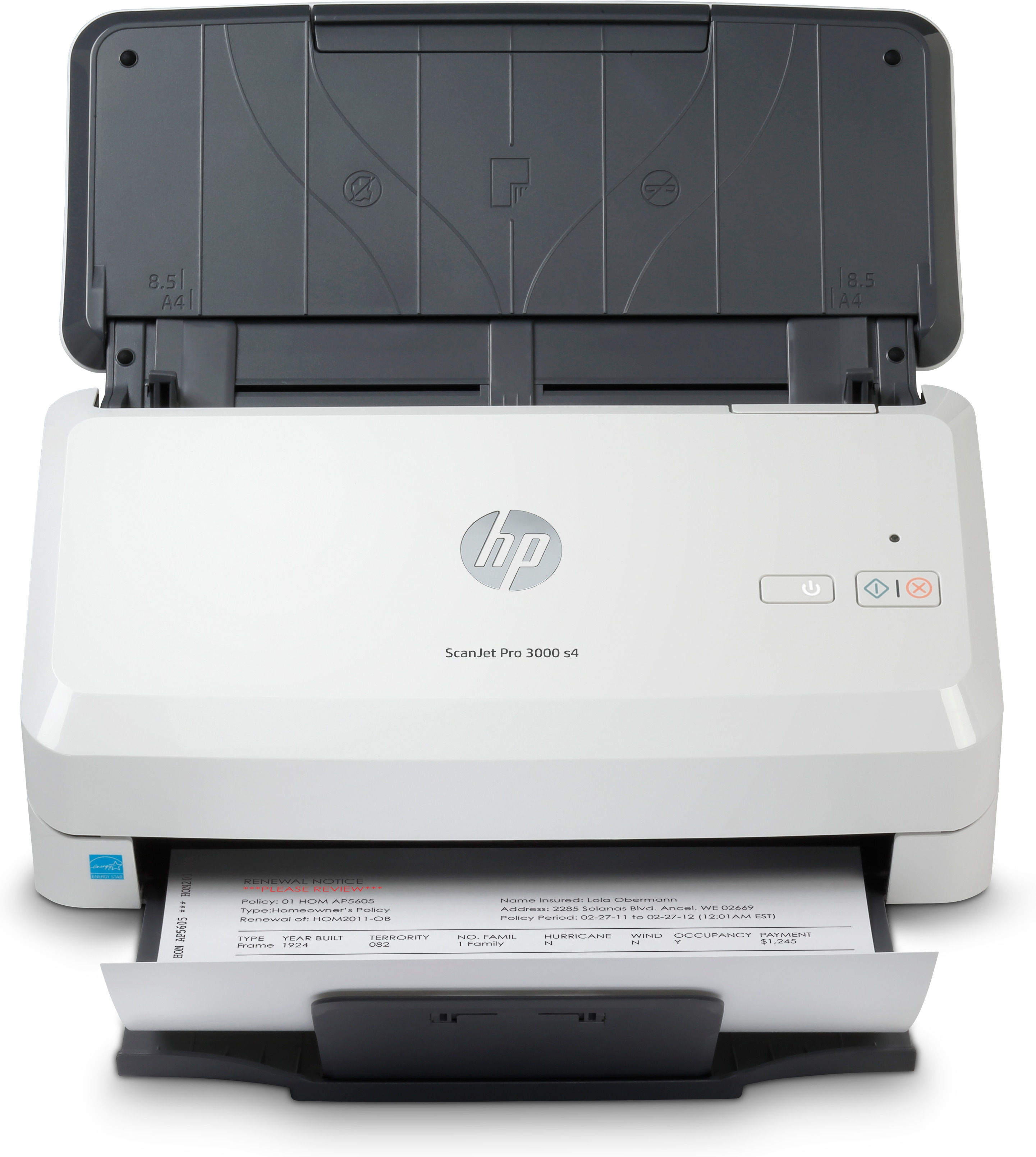 Image of HP Scanjet Pro 3000 s4 Sheet-fed scanner 600 x 600 DPI A4 Black, White