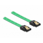 DeLOCK SATA 6 Gb/s Cable UV glow effect green 50 cm