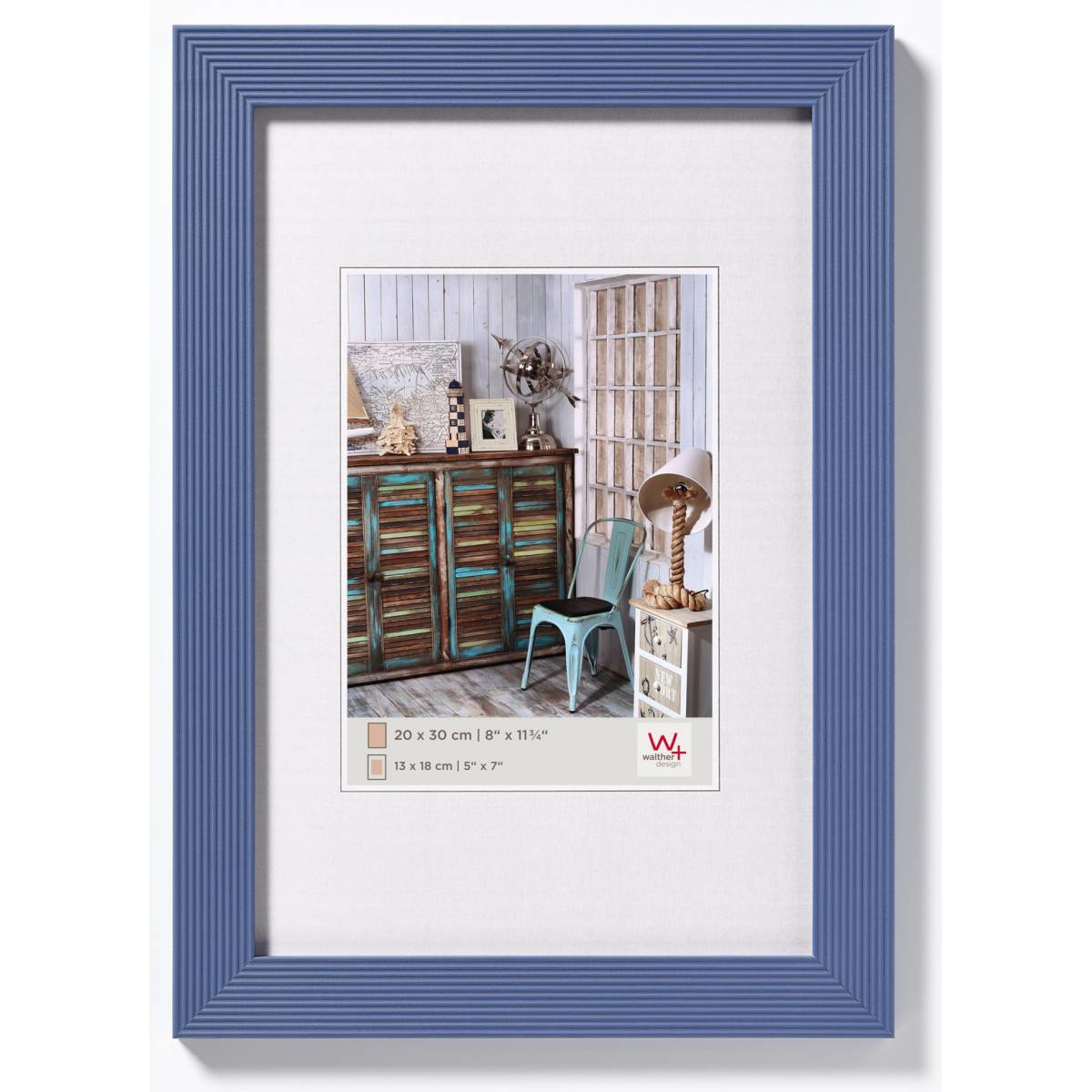 Image of Walther Design HI824W - Wood - Blue - Single picture frame - Wall...