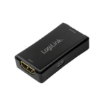 LogiLink HD0014 bridge/repeater Network repeater 18000 Mbit/s Black
