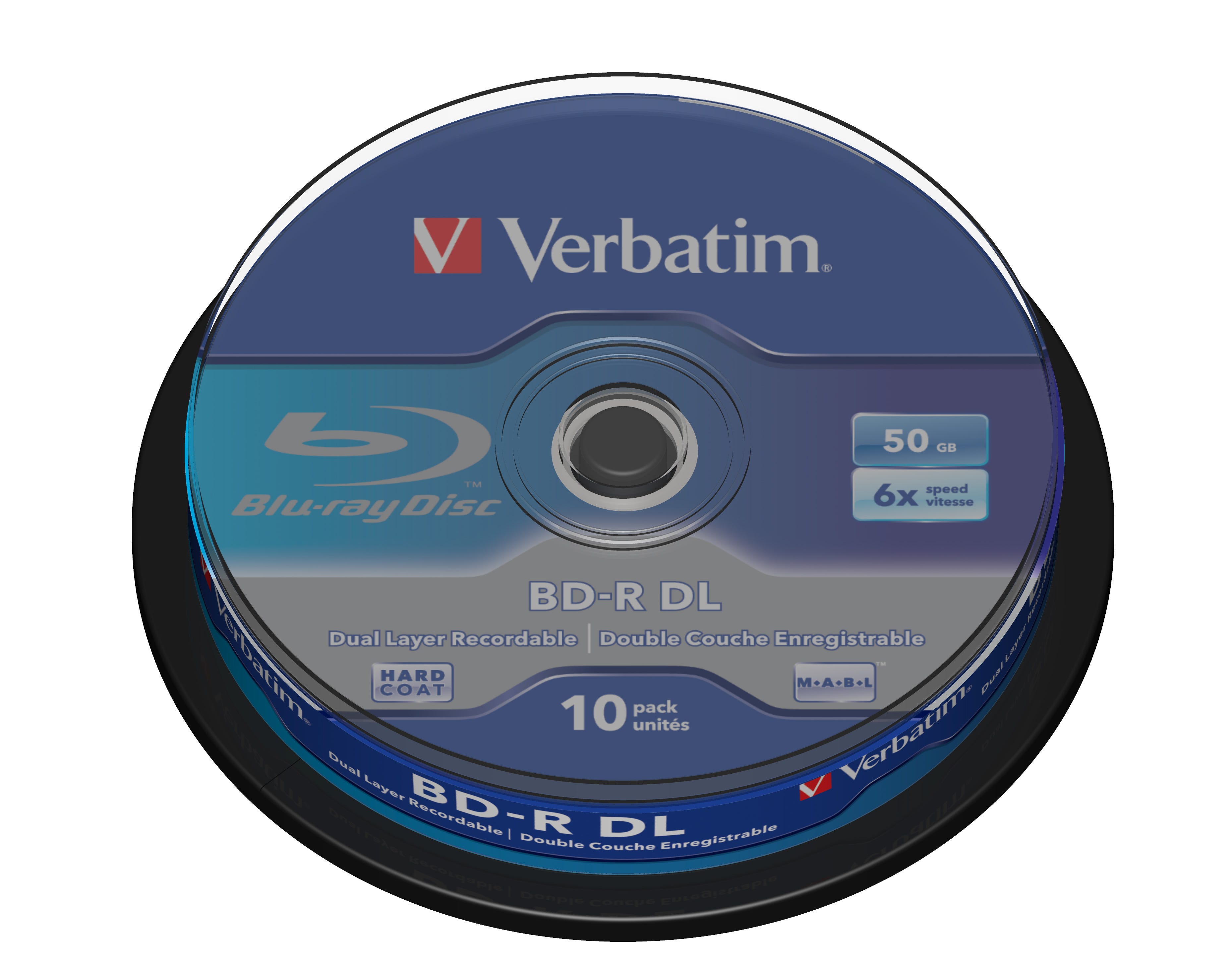 Image of Verbatim BD-R DL 50GB 6x 10pk Spindle