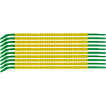 Brady SCNG-09-1 cable marker Black, Yellow Nylon 300 pc(s)