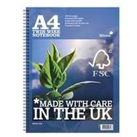 Image of Silvine PREM A4 TWINWIRE NOTEBK PK5