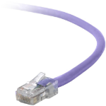 Belkin Cat5e, 2ft, 1 x RJ-45, 1 x RJ-45, Purple networking cable 23.6" (0.6 m)