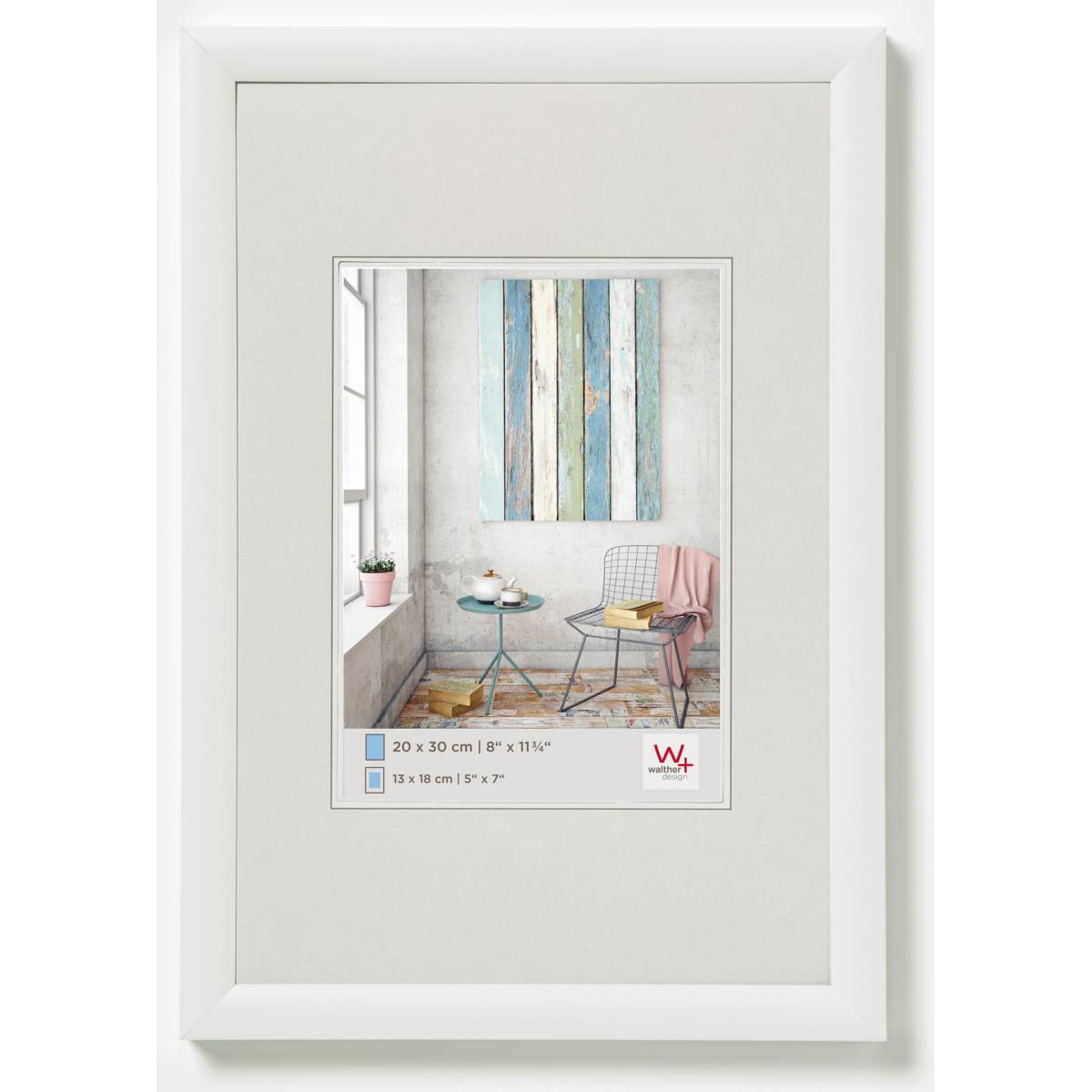 Image of Walther Design Trendstyle - Plastic - White - Single picture frame...