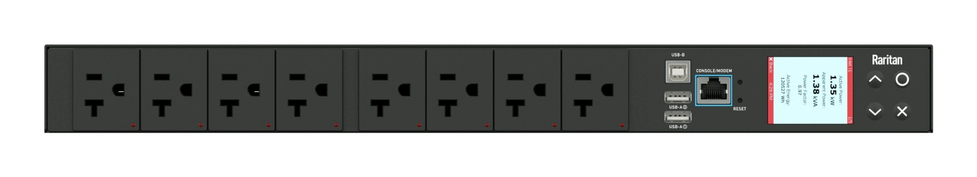 Raritan PX3-5167R power distribution unit (PDU) 8 AC outlet(s) 1U Blac