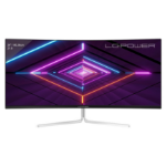 LC-Power LC-M34-UWQHD-100-C-V3 computer monitor 86.4 cm (34") 3440 x 1440 pixels UltraWide Quad HD LCD White
