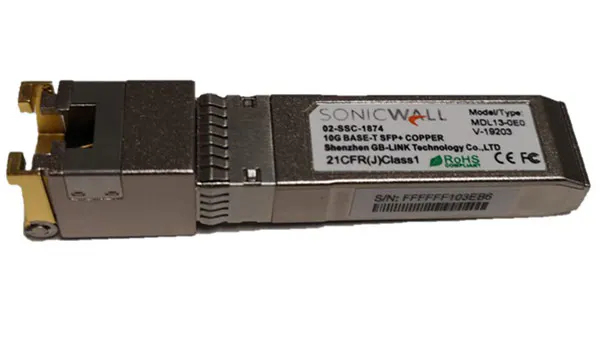 SONICWALL SFP+10GBASE-T TRANSCEIVER COP RJ45MOD