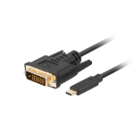 Lanberg CA-CMDV-10CU-0030-BK video cable adapter 3 m USB Type-C DVI-D Black