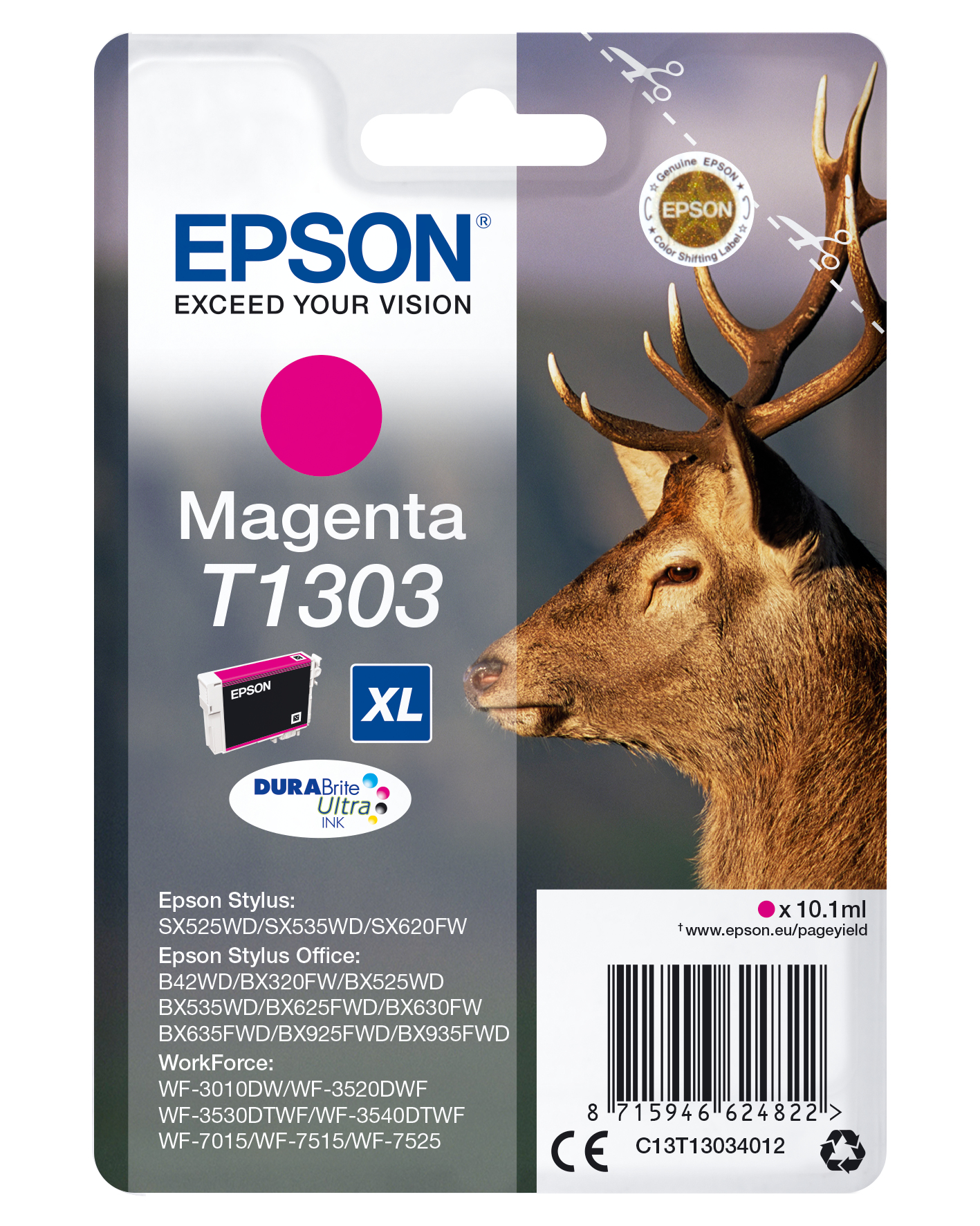 Epson T1303 Stag Magenta Ink Cartridge