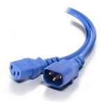 Cablenet 3m IEC C14 - IEC C13 Blue PVC 1.0mm Power Leads
