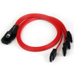 StarTech.com SAS8087S4R50 Serial Attached SCSI (SAS) cable 19.7" (0.5 m) Black, Red