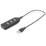Digitus AB-50001-1 interface hub 480 Mbit/s Zwart