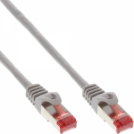 InLine Patch Cable S/FTP PiMF Cat.6 250MHz copper halogen free grey 3m