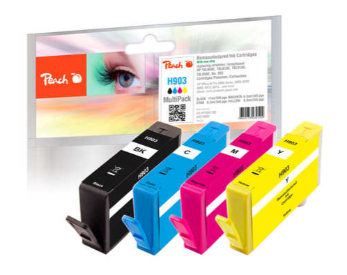 Peach PI300-760 ink cartridge 3 pc(s) Compatible Black, Cyan, Magenta, Yellow
