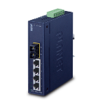 PLANET ISW-511TS15 network switch Unmanaged L2 Fast Ethernet (10/100) Blue