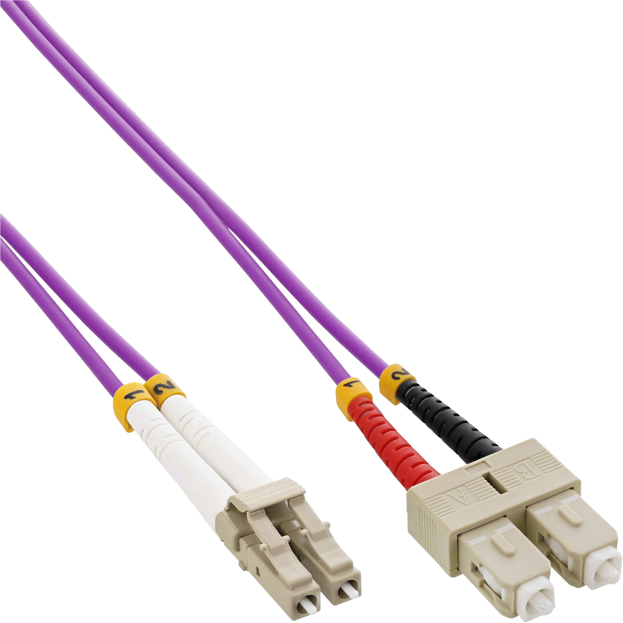 EU Product - - LWL Duplex Kabel, LC/SC, 50/125�m, OM4, 2m thumbnail