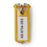Durable Key Clips 6 Yellow