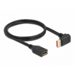 DeLOCK DisplayPort extension cable male 90° downwards angled to female 8K 60 Hz 1 m