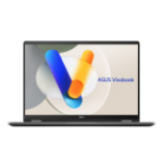 ASUS Vivobook 14 Flip TP3407SA-QL023W Copilot+ PC Intel Core Ultra 7 258V Hybrid (2-in-1) 35.6 cm (14") Touchscreen WUXGA 32 GB LPDDR5x-SDRAM 1 TB SSD Wi-Fi 7 (802.11be) Windows 11 Home German Grey