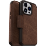OtterBox Strada Case for iPhone 14 Pro Max, Shockproof, Drop proof, Premium Leather Protective Folio with Two Card Holders, 3x Tested to Military Standard, Espresso