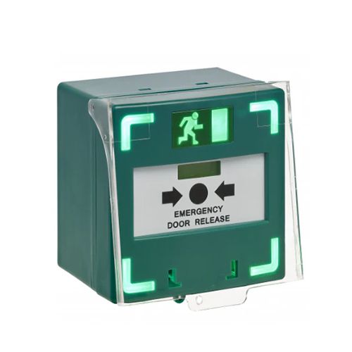 Triple pole surface green  resettable break glass thumbnail