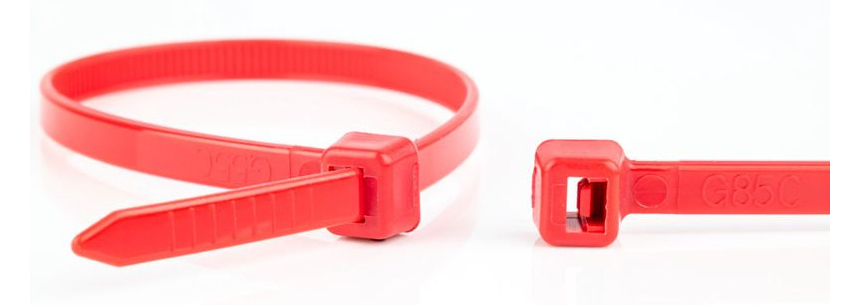 WKK 110226271 cable tie Releasable cable tie Plastic, Polyamide Red 100 pc(s)