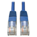 Tripp Lite N002-030-BL Cat5e 350 MHz Molded (UTP) Ethernet Cable (RJ45 M/M), PoE - Blue, 30 ft. (9.14 m)