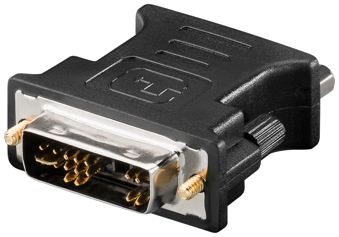 Image of Goobay DVI-A/VGA Monitor Adapter, Black