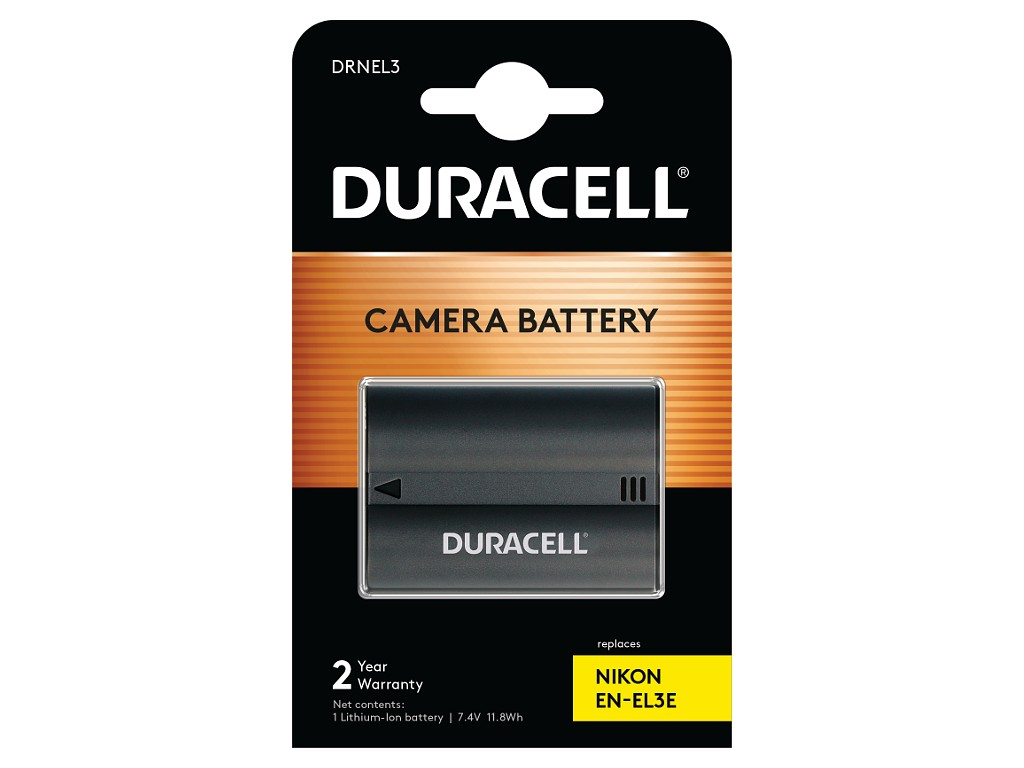 Duracell Camera Battery - replaces Nikon EN-EL3. EN-EL3a and EN