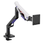 Brateck LDT95-C012UC Atlas Neo Gaming Monitor Arm with USB-A & USB-C Ports For most 24'~57' Monitors, Fit Curved Monitor, Matte Black & White (new)