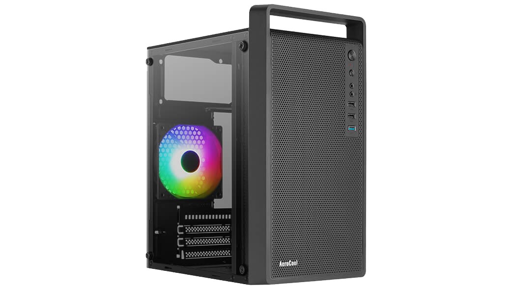 AER Case Aerocool PGS CS-109-G-BK-v1 FRGB Black