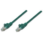 Intellinet Network Patch Cable, Cat6, 0.5m, Green, CCA, U/UTP, PVC, RJ45, Gold Plated Contacts, Snagless, Booted, Lifetime Warranty, Polybag