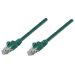 Intellinet Network Patch Cable, Cat6, 0.5m, Green, CCA, U/UTP, PVC, RJ45, Gold Plated Contacts, Snagless, Booted, Lifetime Warranty, Polybag