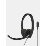 Koss CS300 USB Headphones Wired Head-band Office/Call center USB Type-A Black