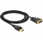 DeLOCK 85313 video cable adapter 2 m DisplayPort DVI-D Black