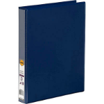 MARBIG CLEAR VIEW INSERT BINDER A4 4D RING 25MM BLUE