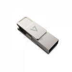 V7 VF364GTC USB-sticka 64 GB USB Type-A / USB Type-C 3.2 Gen 1 (3.1 Gen 1) Silver