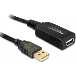 DeLOCK 15m USB 2.0 USB cable Black