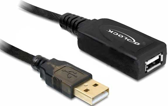 Image of DeLOCK 15m USB 2.0 USB cable Black