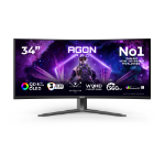 AOC AGP346UCSD computer monitor 86,4 cm (34") 3440 x 1440 Pixels Wide Quad HD QD-OLED Zwart