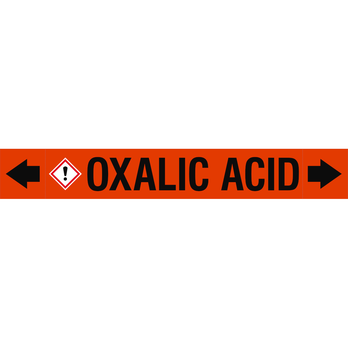 Brady ASMEPM-100X690MM-OXALIC ACID self-adhesive label Rectangle Permanent Black, Orange 1 pc(s)