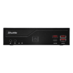 Shuttle Slim PC DB860 , S1851, 2x HDMI, 1x DP, 1x USB-C (DP), 1x 2.5", 1x M.2, 2x LAN (Intel 1G + 2.5G), 2x COM, 24/7 permanent gebruik, incl. VESA