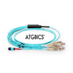 ATGBICS MPO Female-12 LC Duplex 24 Fibres OM3 50/125 Multimode Breakout Cable, Type B, LSZH 2.0, 3m