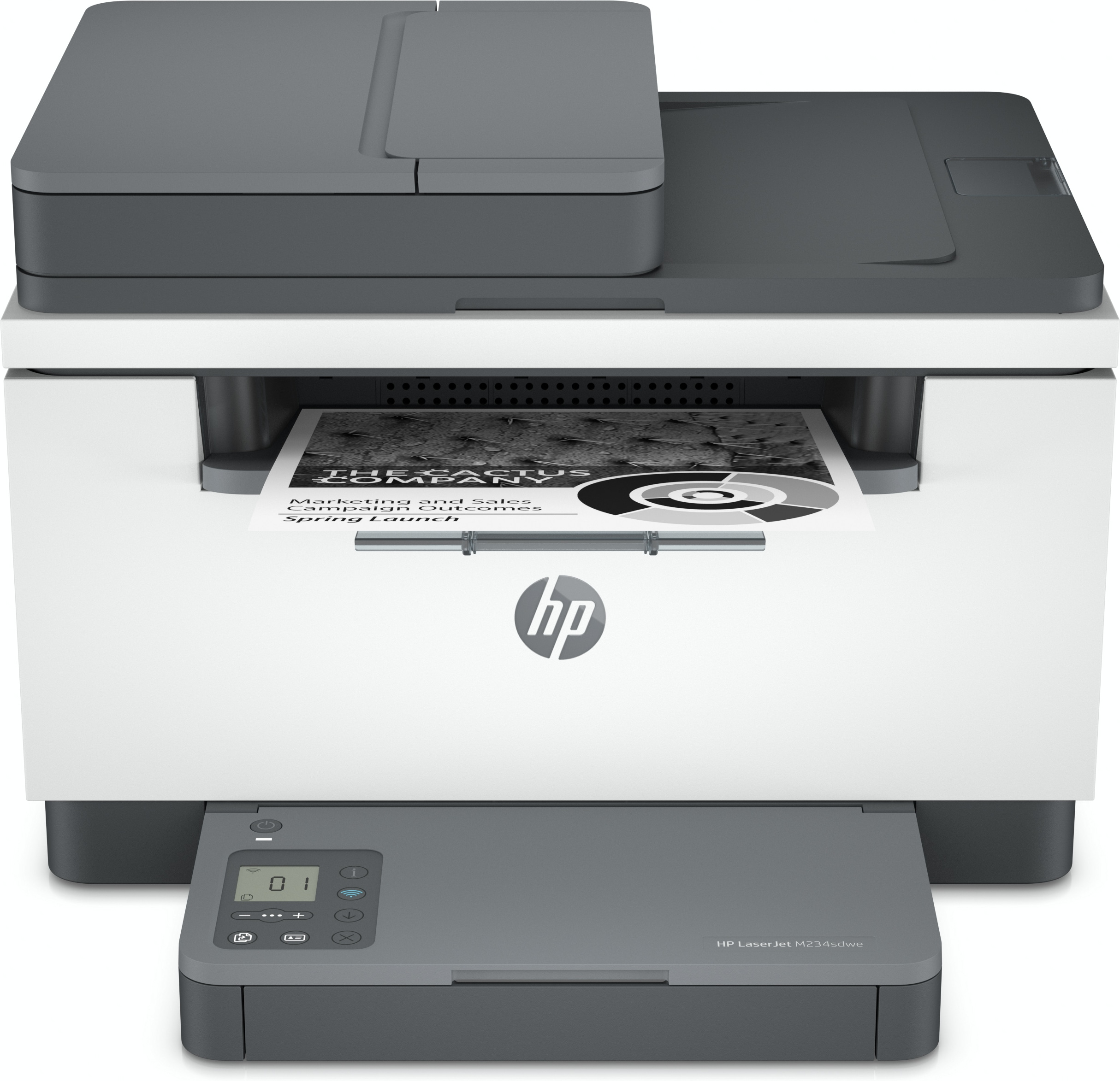 Image of HP LaserJet HP MFP M234sdwe Printer, Black and white, Printer for...