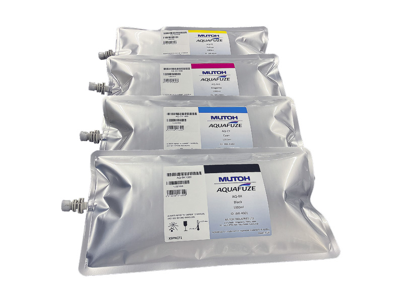 Mutoh 1000 ml Aquafuse Water Based UV Pack Cyan