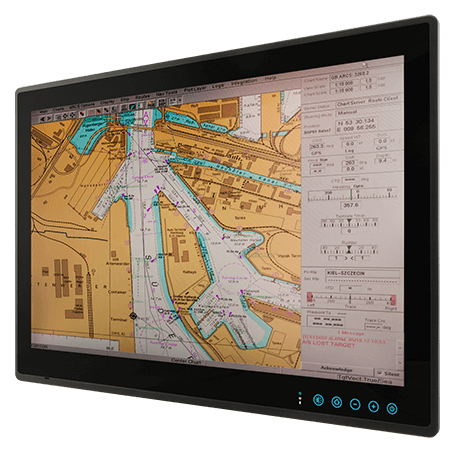 Winmate W24L100-MRA1FP touch screen monitor 61 cm (24") 1920 x 1080 pixels Multi-touch Black