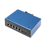 Digitus DN-651154 netwerk-switch Managed L2 Gigabit Ethernet (10/100/1000) Zwart, Blauw